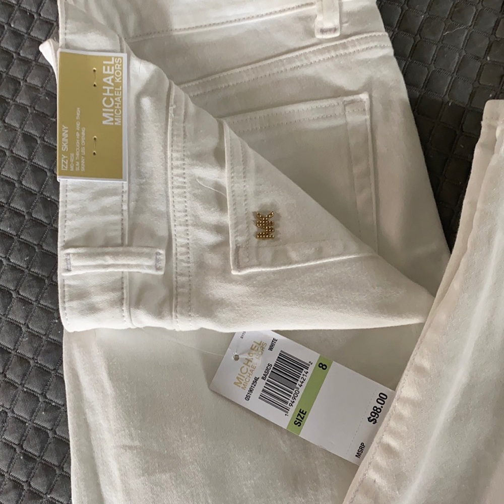 Michael Kors White skinny jeans